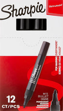 MARKER SHARPIE M15 PUNTA TONDA NERO CONFEZIONE DA 12 PZ.