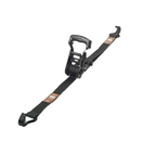 CINGHIA A CRICCHETTO NERA CON GANCIO 25MM - 2 / 5 MT