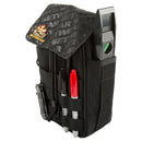 Borsa porta attrezzi da cintura setwear tool pouch semi chiusa vista frontale inclinata con utensili